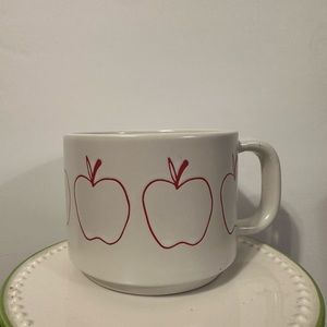All over red apple mug for the number one teacher